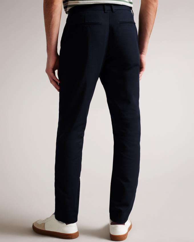 Pantalon Chino Ted Baker Irvine Slim Fit Smart Bleu Marine Homme | ROP-60581399